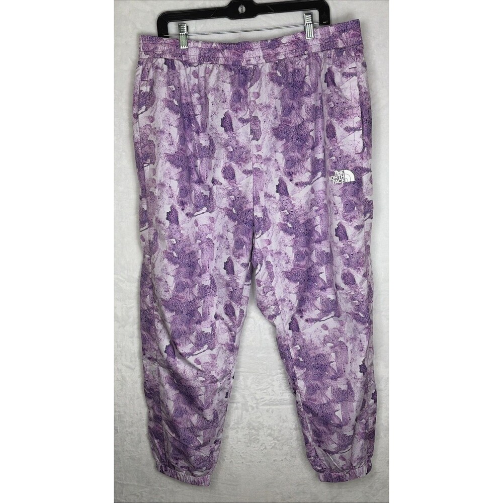 The North Face Hydrenaline Jogger Pants Windwall Active Purple White Size 1X NEW